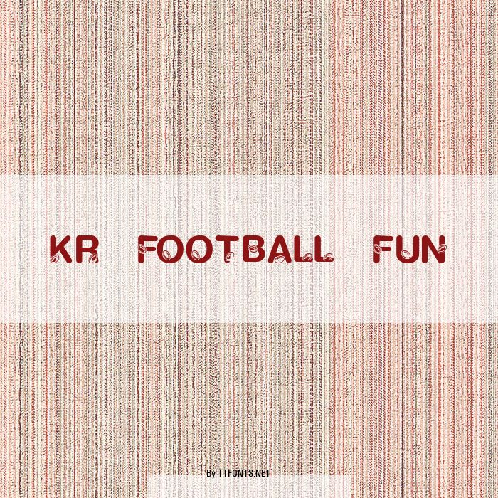 KR Football Fun example